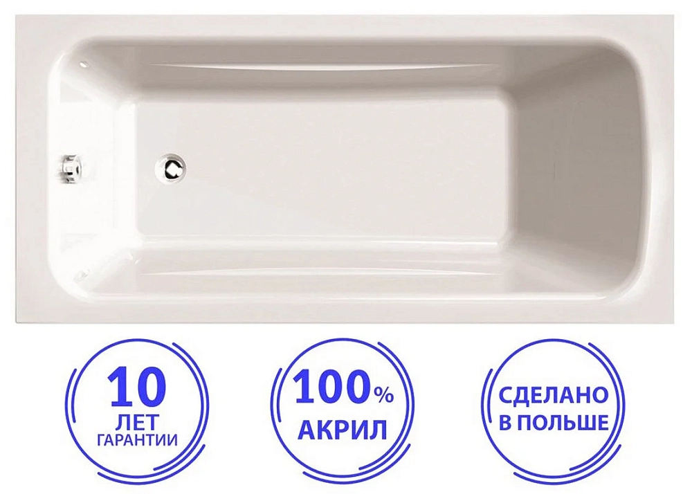 Акриловая ванна C-Bath Muse CBQ011001 белый