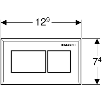 Кнопка смыва для унитаза Geberit 116.051.45.1 хром