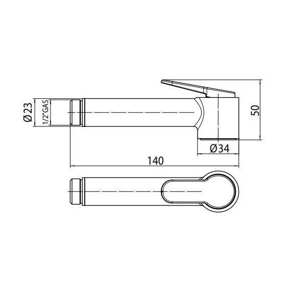 Душевая лейка Bossini Paloma B00470.030 хром