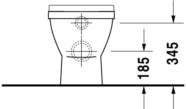 Приставной унитаз Duravit Starck-3 0124090000