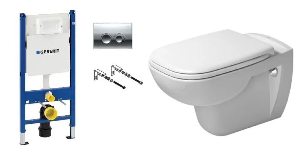 Унитаз с инсталляцией Duravit D-Code 458.124.21.1/45700900A1/0067390000