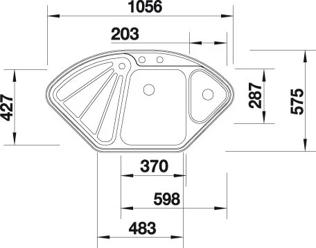 Кухонная мойка Blanco Delta 514626 серый