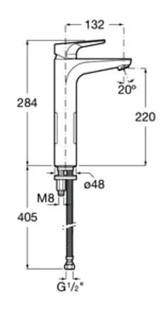 Смеситель для раковины Roca 7.5A37.9.0C0.M хром