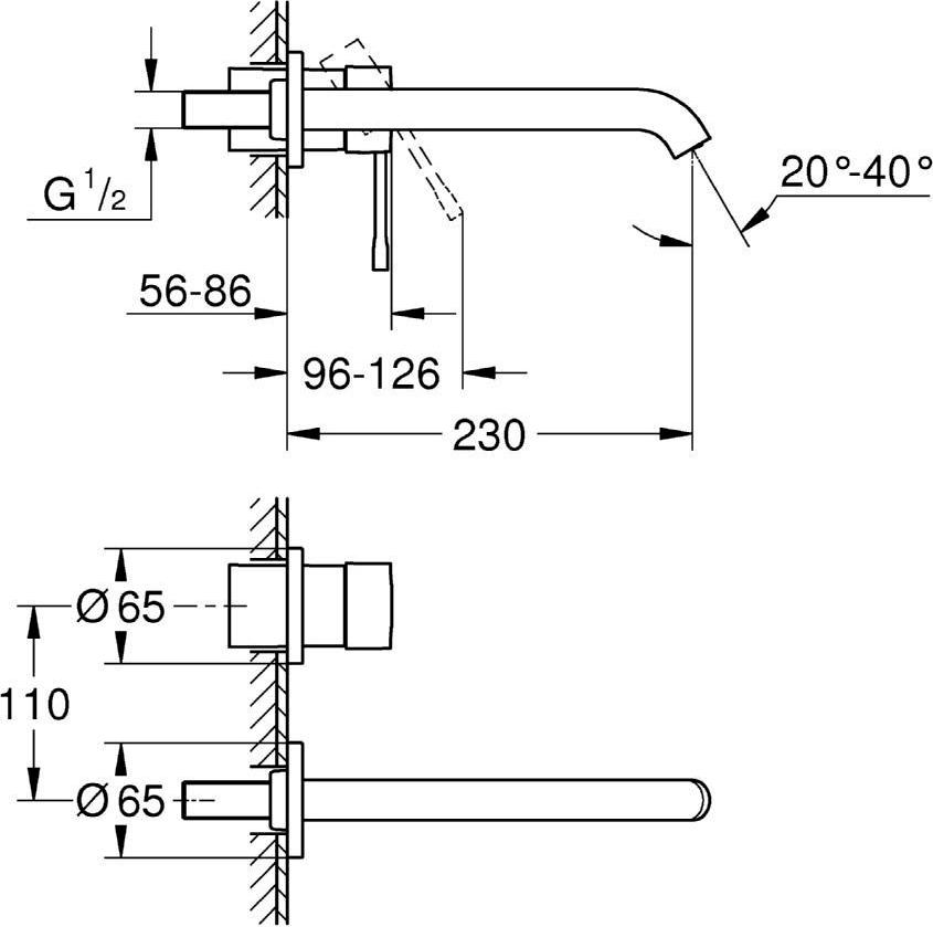 Смеситель Grohe Essence New 19967001 для раковины