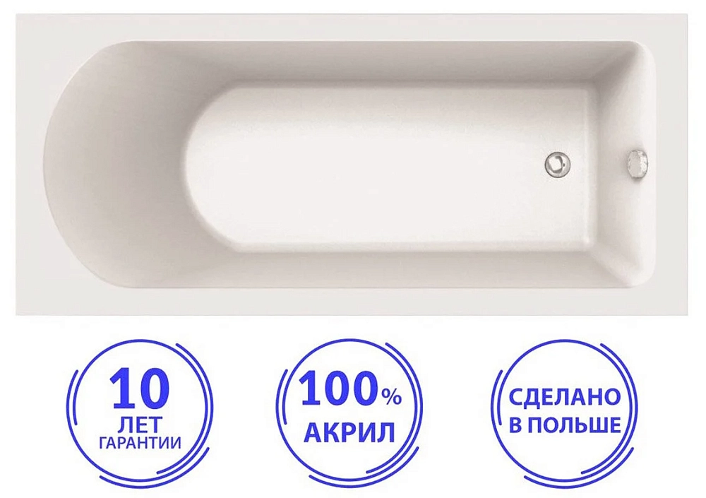 Акриловая ванна C-Bath Geba CBQ009002 белый