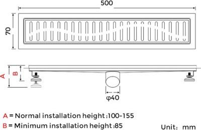 Душевой трап Gappo G85007-3