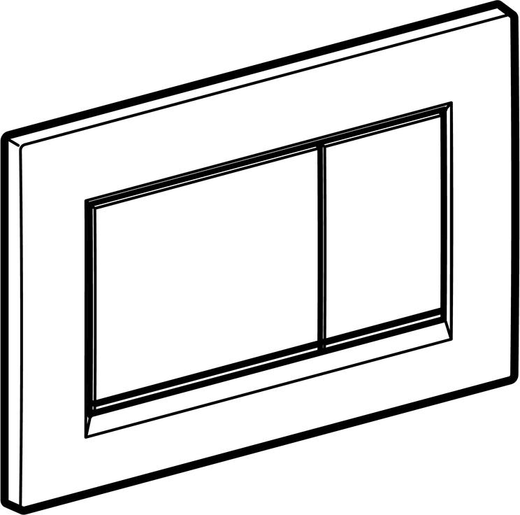 Кнопка смыва Geberit Sigma 30 115.883.JT.1 (не остаются отпечатки пальцев), белый/хром