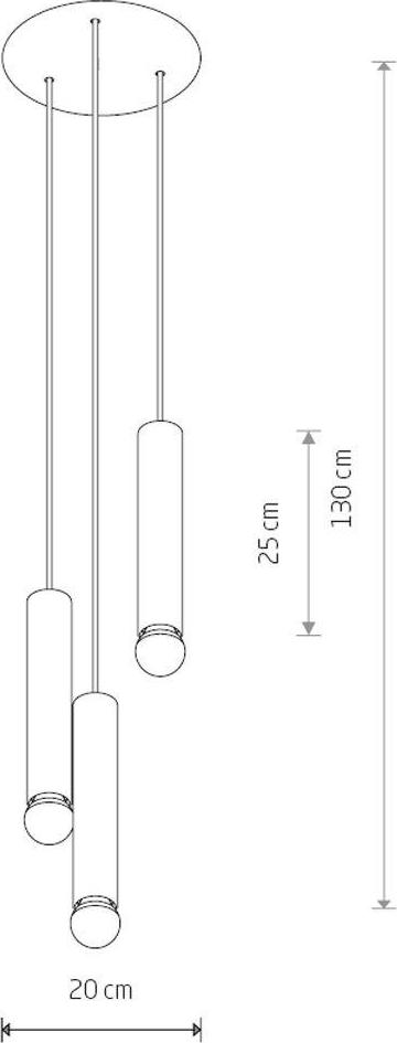 Подвесная люстра Nowodvorski Baton 7855