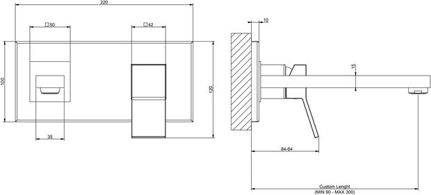 Смеситель для раковины Gessi Rettangolo K 53084#031, хром