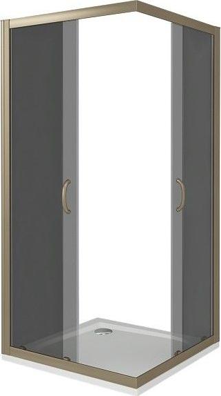 Душевой уголок 100х100 см Good Door Jazze CR-100-B-BR ДЖ00041 стекло тонированное