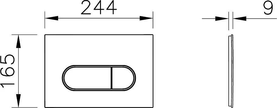 Клавиша смыва Vitra Root Round 740-2211 черный