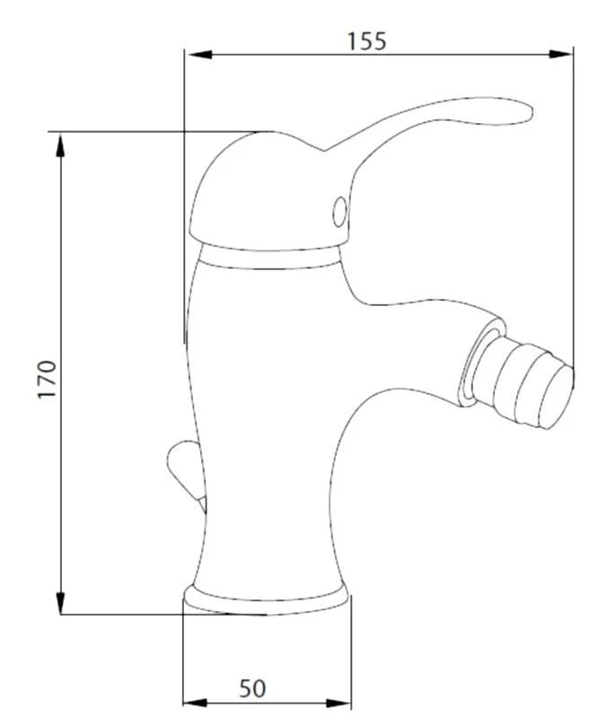 Смеситель M&Z Delizia DLZ00315, для биде, бронза