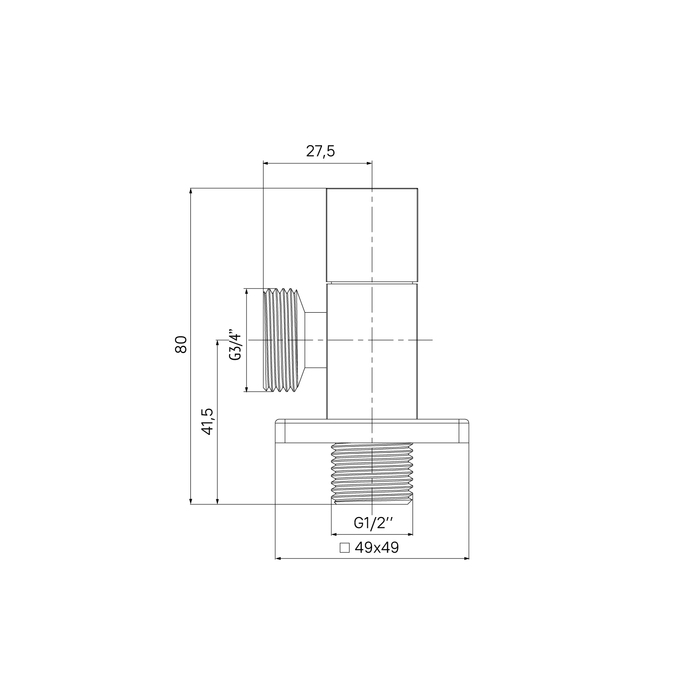 Кран подключения Iddis Optima Home 910B0Z3C4CZ хром