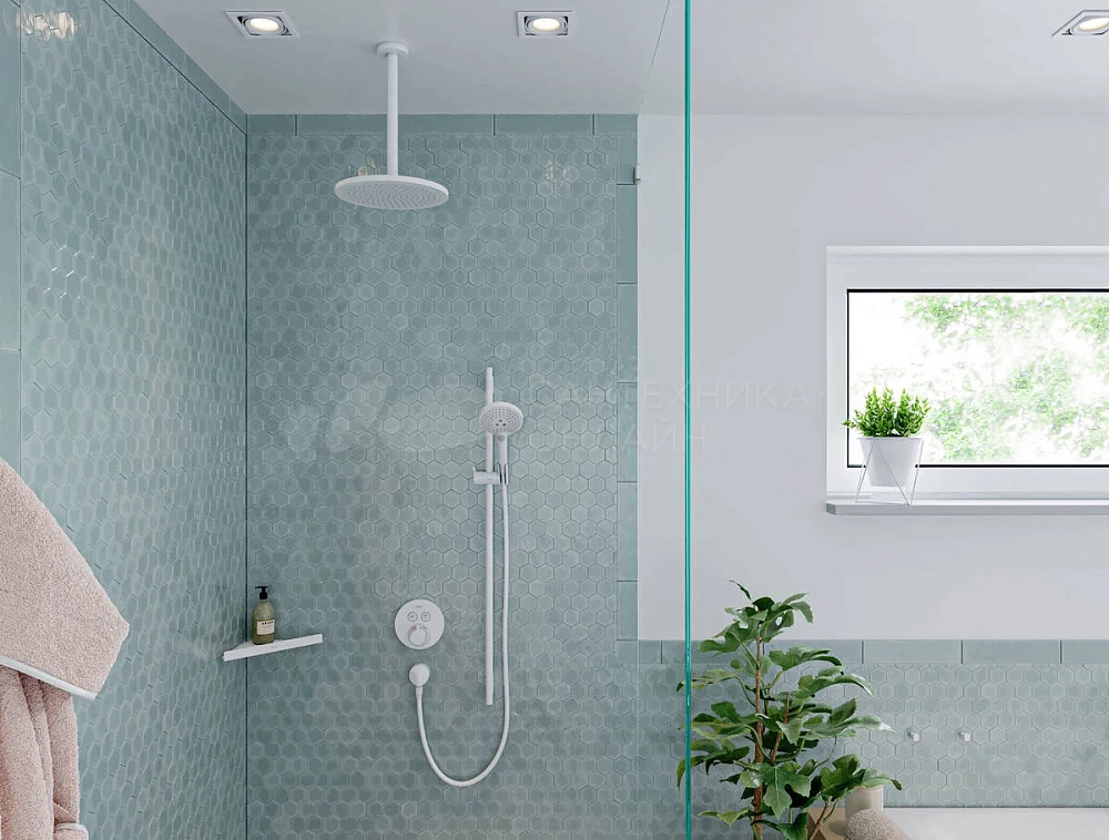 Душевая штанга Hansgrohe Unica S Puro 28631700, белый матовый