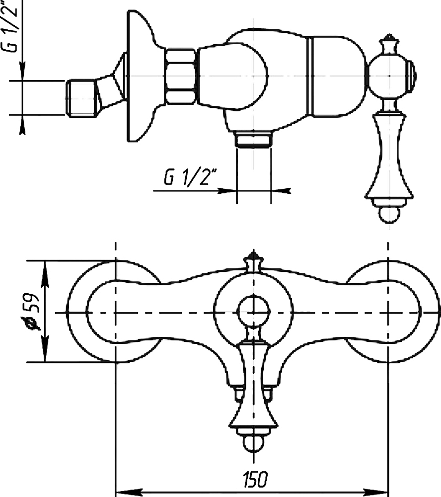 Смеситель Migliore Bomond ML.BMD-9738 Cr для душа