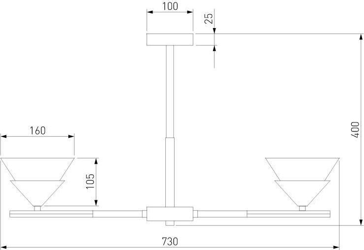 Потолочная люстра Eurosvet Rylee 70138/6 хром