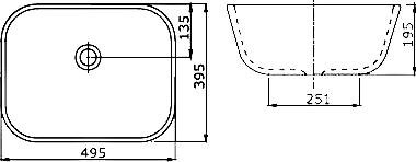 Рукомойник SSWW CL3003 50 см