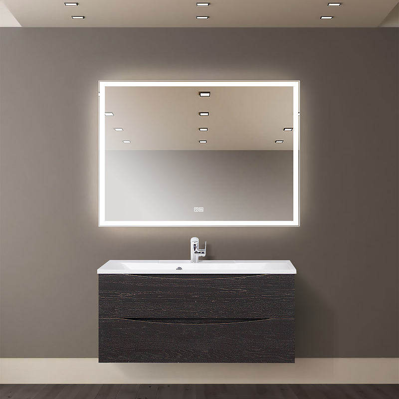 Зеркало BelBagno SPC-GRT-1100-800-LED-TCH-WARM 110 см, с подсветкой, подогревом и сенсорным выключателем