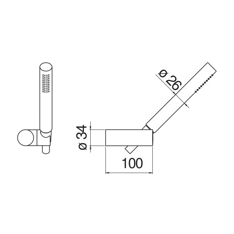 Душевой гарнитур Nobili AD146/26FLP черный