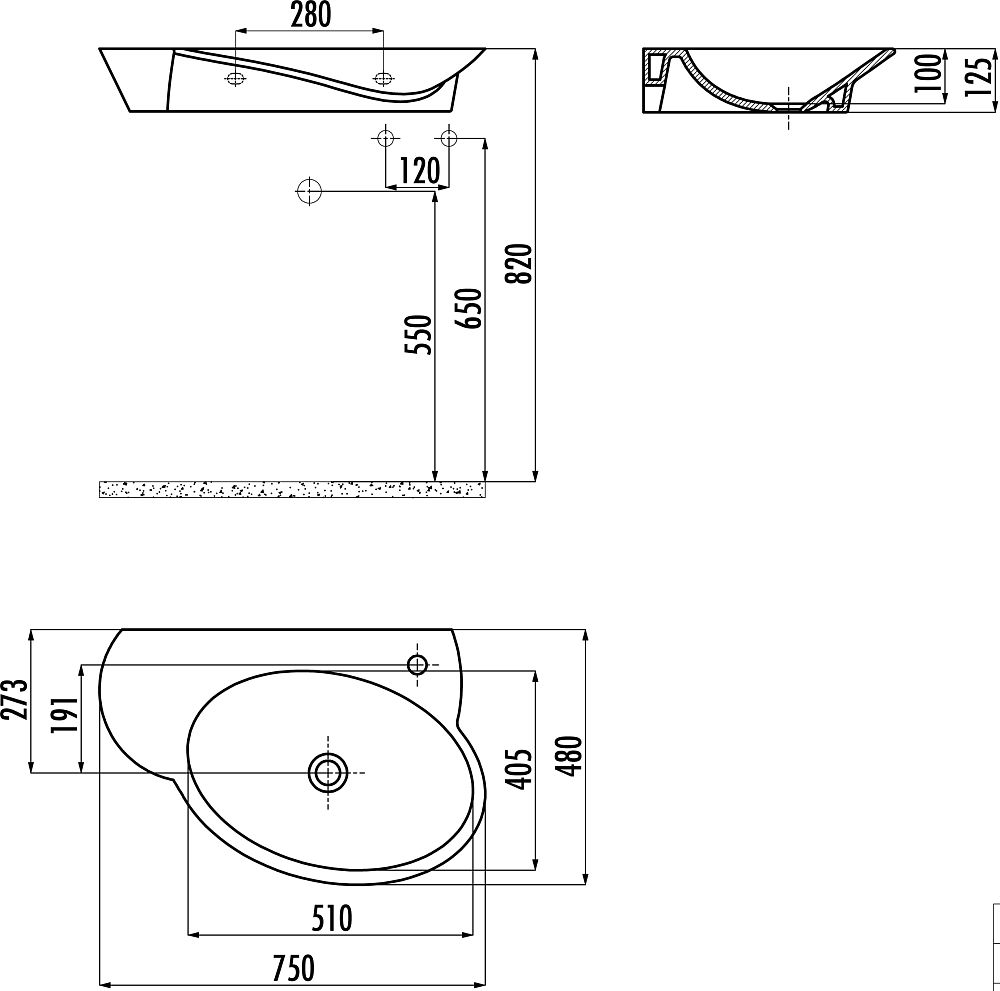 Раковина Creavit LL073