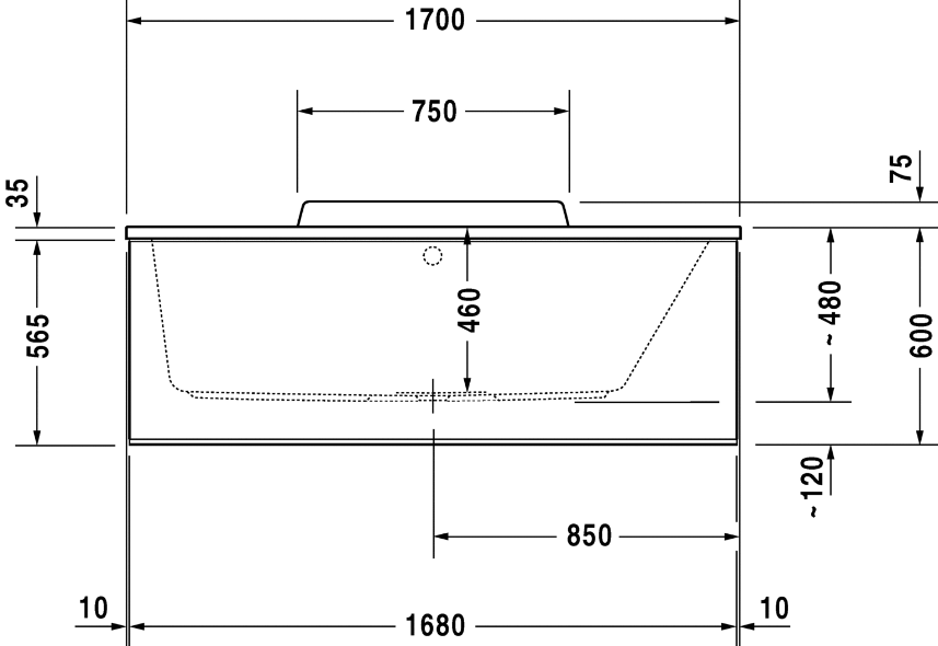 Акриловая ванна Duravit Durastyle 170x70 700295