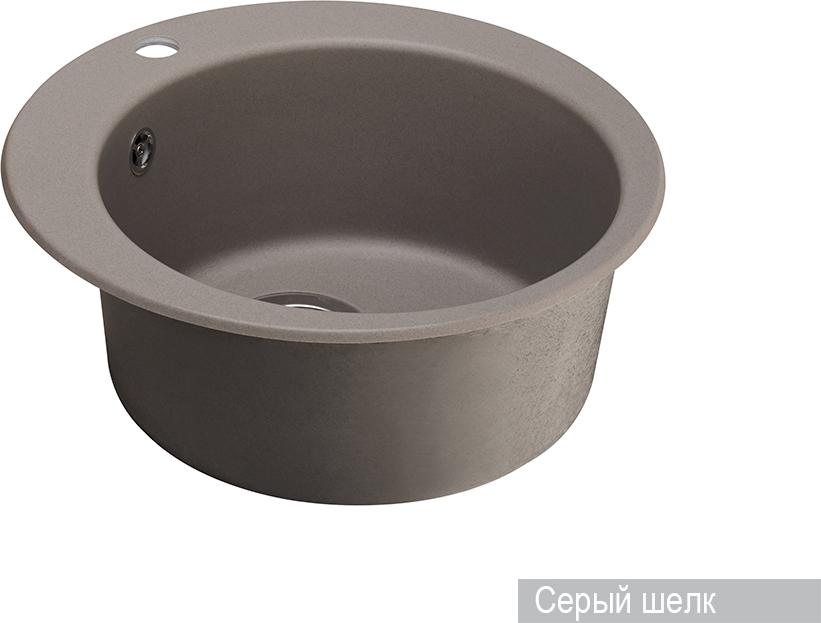 Кухонная мойка Aquaton Иверия 48 1A711032IV250, серый