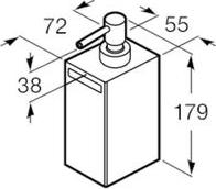 Дозатор для жидкого мыла Roca Rubik 816841024, черный матовый