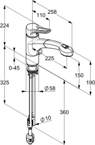 Смеситель для кухни Kludi MX 399459262, белый