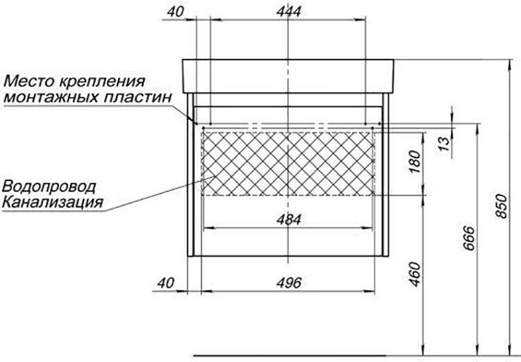 Тумба под раковину Aquanet Nova Lite 60 00242574 белый