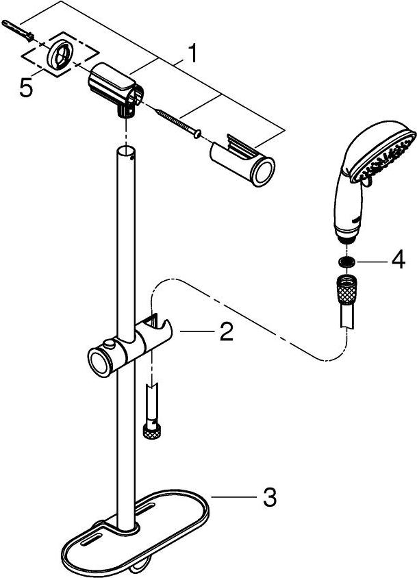 Душевой гарнитур Grohe Tempesta 27609000