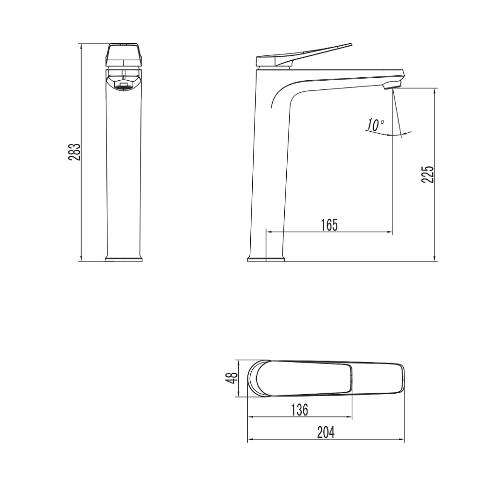 Смеситель для раковины Lemark Bronx LM3709BL черный