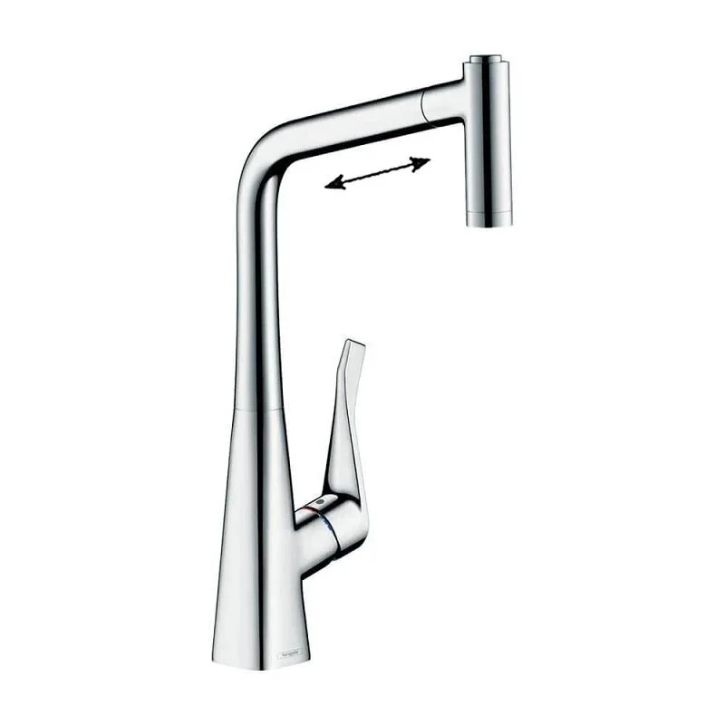 Смеситель с длинным изливом Hansgrohe Metris 73824000