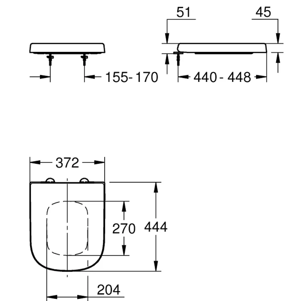 Крышка-сиденье для унитаза Grohe Euro Ceramic 39330002