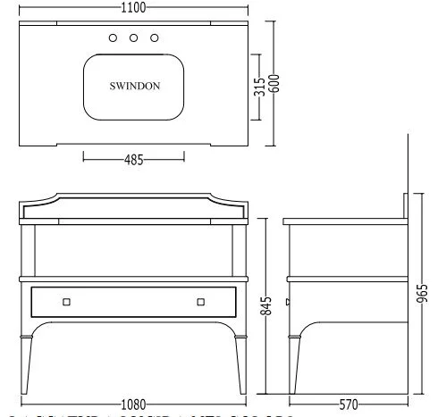 Тумба под раковину Devon&Devon Suite SUITBS белый