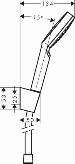 Душевой гарнитур Hansgrohe Crometta 1jet 160м 26567400