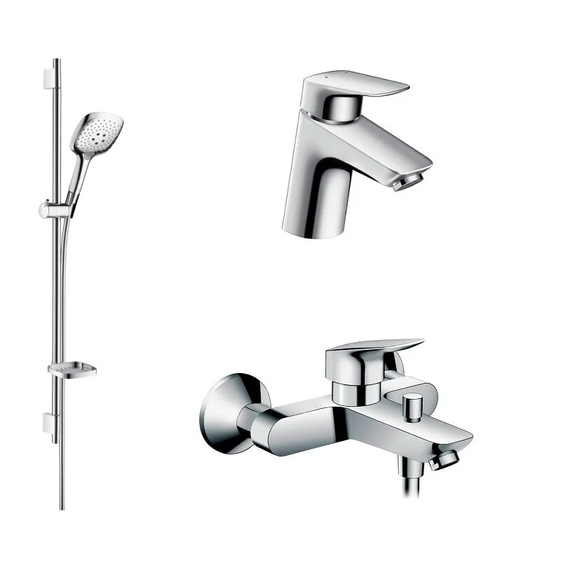 Душевой комплект Hansgrohe, хром, 71400000/71070000/27857000