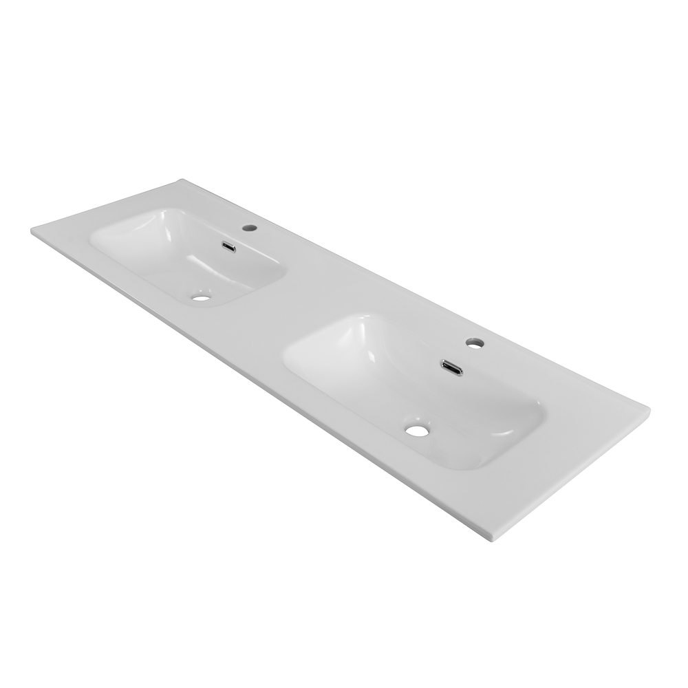 Раковина BelBagno BB1400-2-ETL 140 см, белый