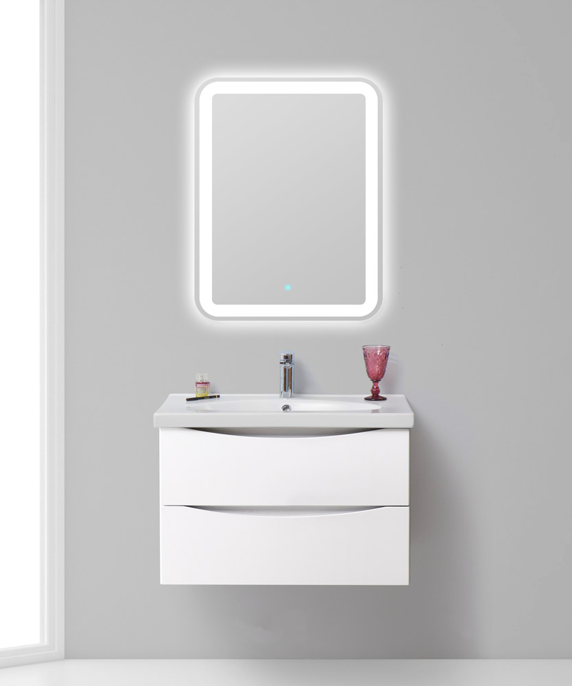 Тумба с раковиной BelBagno Fly 70 bianco lucido