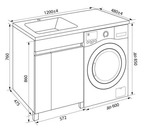 Тумба под раковину Iddis Optima Home OPH120Di95 белый