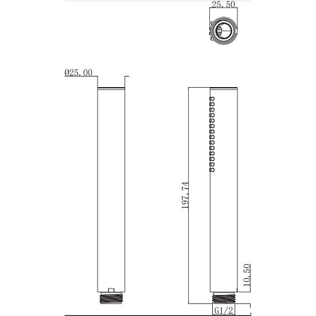 Душевая лейка Villeroy&Boch Embrace Plus TVS1084140261 хром