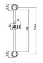 Штанга душевая Bandini Antico 391586KO хром