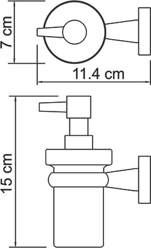 Дозатор жидкого мыла Wasserkraft Lippe 6599