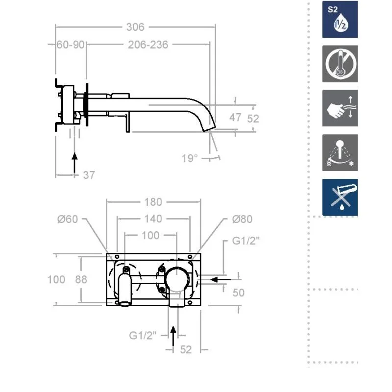 Смеситель для раковины Ramon Soler Rs-Q 932103 хром