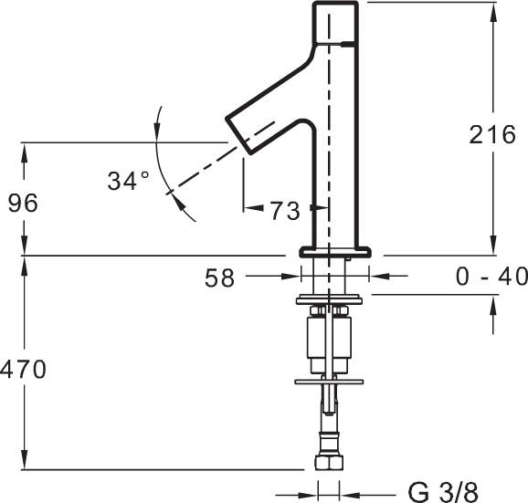 Смеситель для раковины Jacob Delafon Talan E10378RU-CP