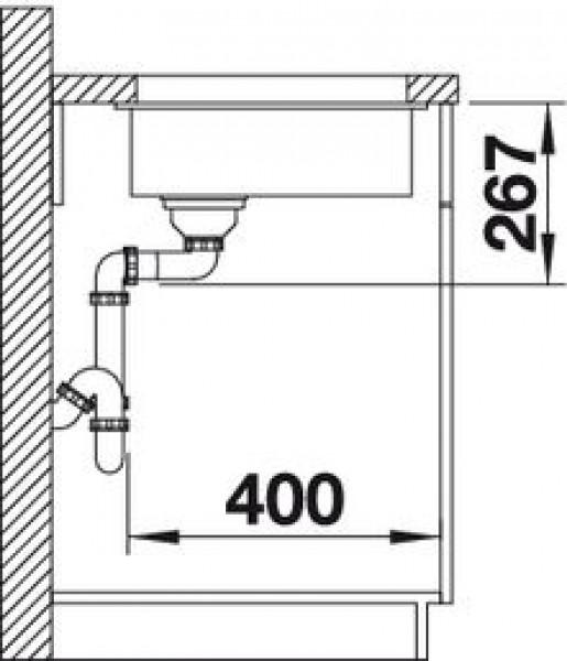 Кухонная мойка Blanco Subline 160-U 523402 шампань