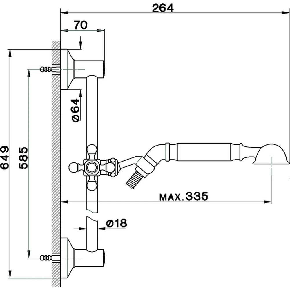 Душевой гарнитур Cisal Shower AR00311224