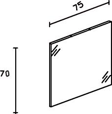 Зеркало Eurolegno Dado 75