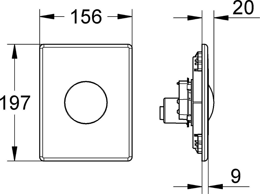 Кнопка смыва Grohe Skate 38672SD0 хром