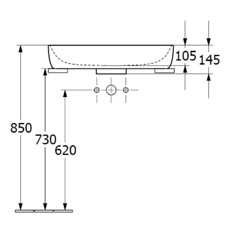 Раковина Villeroy&Boch Antao 4A7465R1 белый