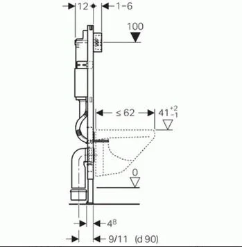 Инсталляция Geberit с безободковым унитазом Duravit Me by Starck Rimless 45290900A1, сиденье микролифт, комплект